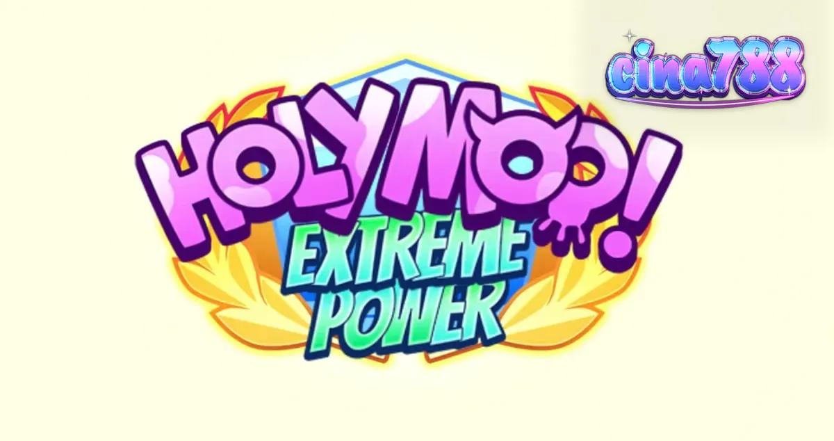 Tampilan visual slot Holy Moo! Extreme Power dengan karakter dewa sapi yang lucu.