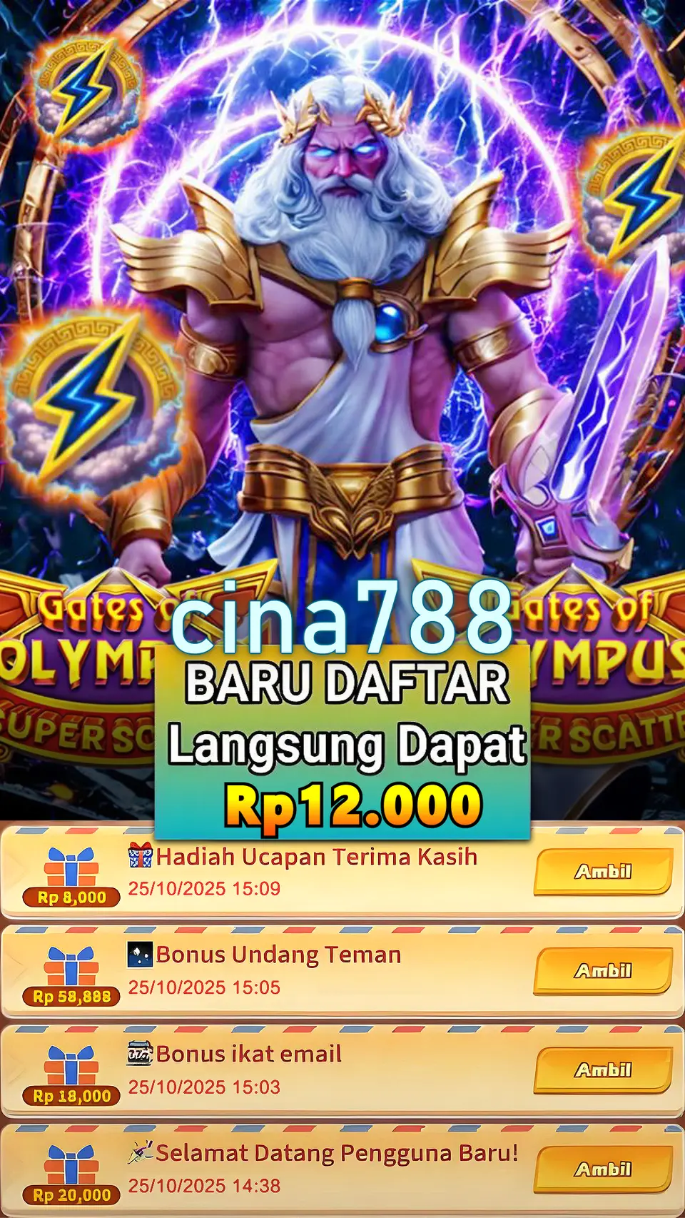 cina788 Tangkapan Layar - APK Resmi